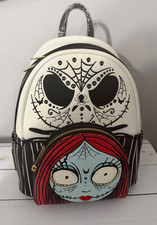 Loungefly Nightmare Before Christmas Sugar Skull Jack and Sally Mini Backpack