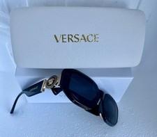 Versace Unisex black Sunglasses With white case