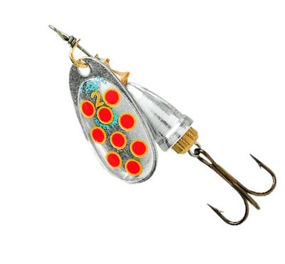 Blue Fox Vibrax Spinner -Silver Yellow Red (SYR) - Barsch, Forelle, Rapfen, ...