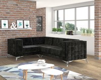 L-Form Couch Wohnlandschaft Ecksofa Garnitur Modern Design Sofa Textil Stoff Neu