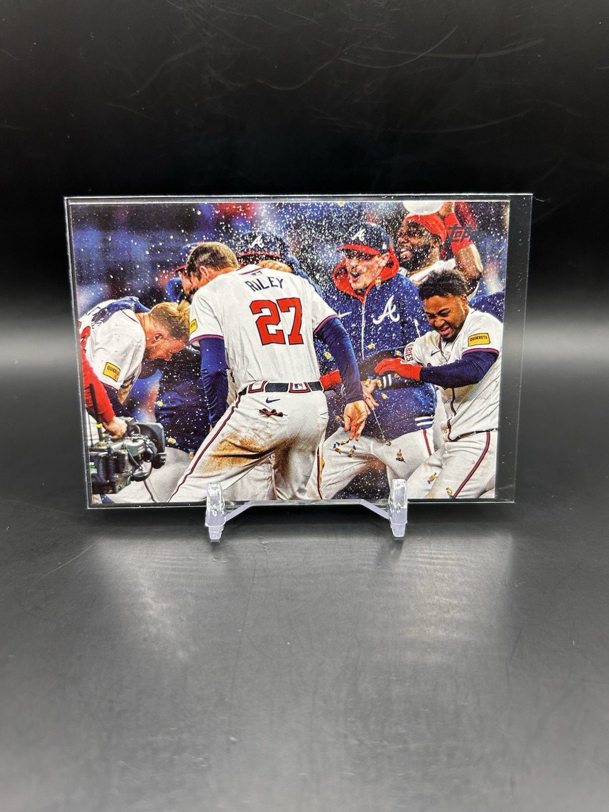 2025 Topps Series 1 True Photo Atlanta Braves Variation SSP #110 A15