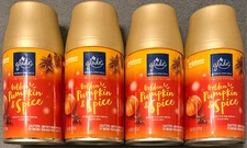 4 Pack Glade Automatic Spray Refill Air Freshener Golden Pumpkin & Spice 6.2 OZ