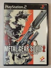 2001 Metal Gear Solid 2 Sons of Liberty PlayStation PS2 Game Complete w/ Manual