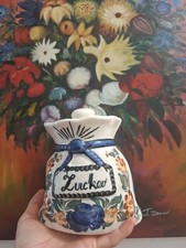 3er Vorratsdosen aus Porzellan – Zucker / Mehl / Salz – Vintage Küchenbehälter