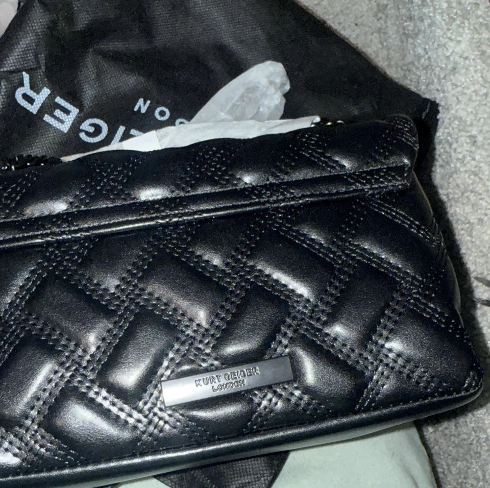 Mini Bolso Bandolera, Negro, Kurt Geiger Nuevo, Sin Caja Foto 2 de 4