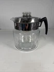 Vintage Pyrex Flameware 8859-B Glass 9 Cup Percolator Coffee Pot Complete