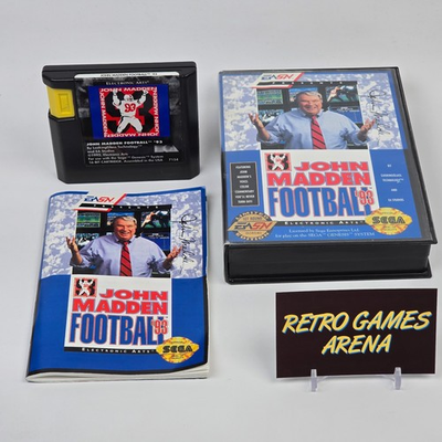 #ad John Madden Football 93 Sega Genesis CIB COMPLETE $15.95