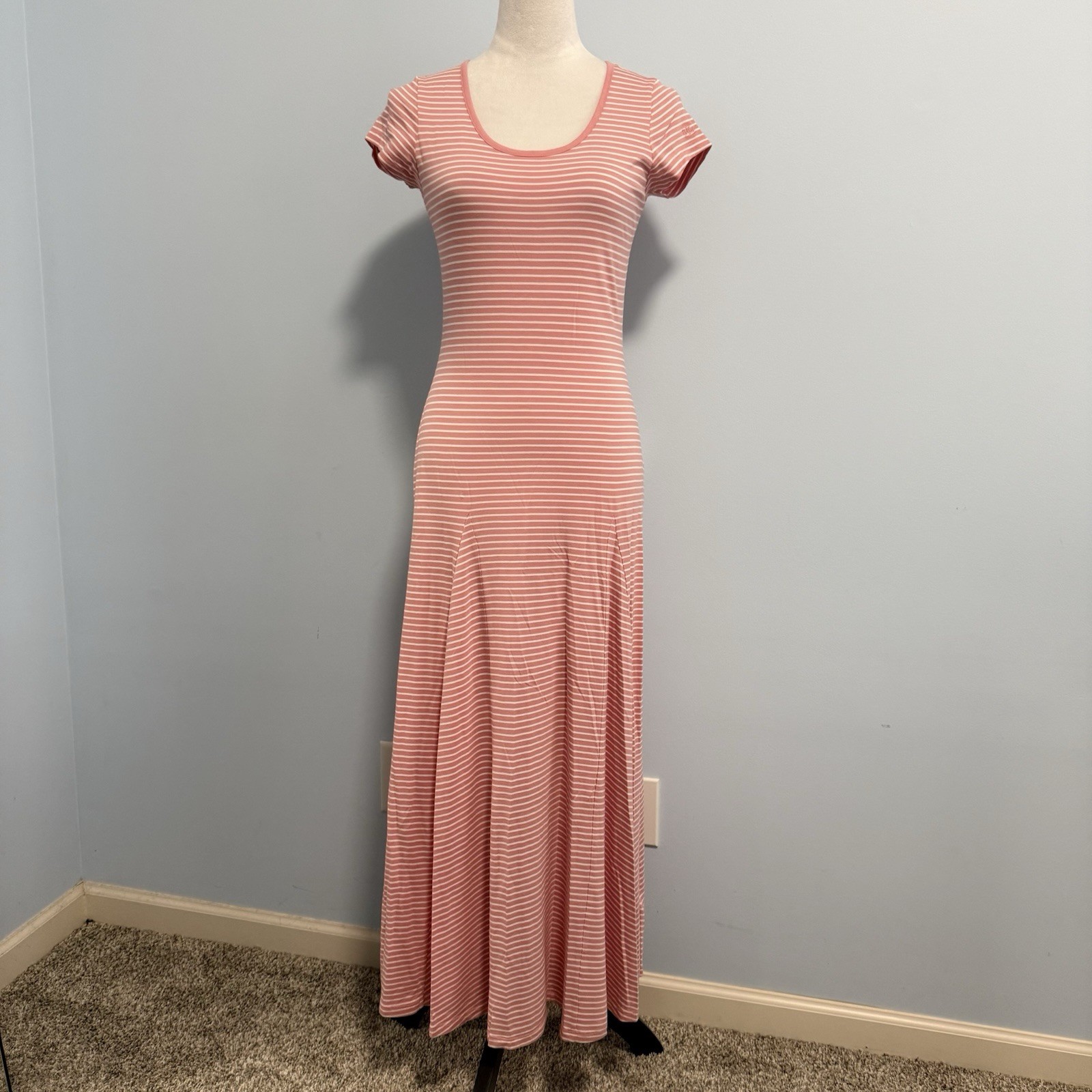 Lauren Ralph Lauren Striped Jersey Maxi Dress Size M