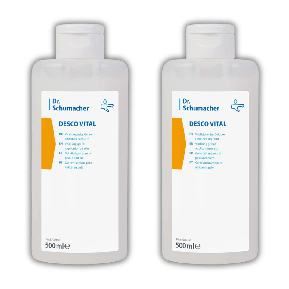 DR.SCHUMACHER Desco Vital Gel Pflegendes Hautgel mit Panthenol 2x 500 ml Dr. Schumacher