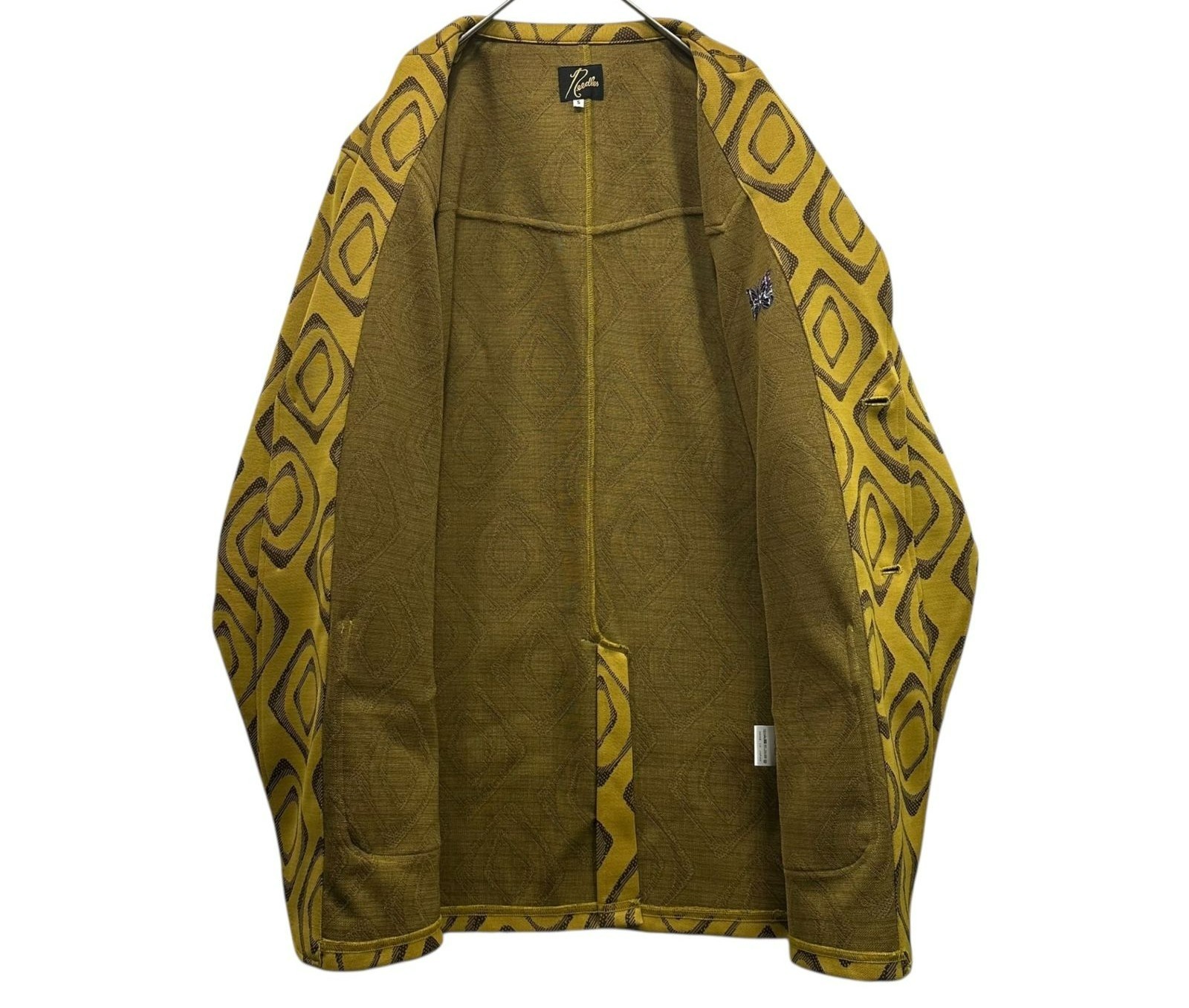 NEEDLES Tailored Jacket Polyester Geometric Jacqu… - image 8