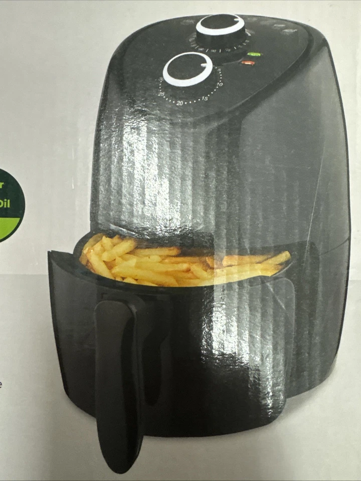 Tower Air Fryer, Vortx Technology, Compact, 1000W , 2L,  Black, T17087 - Image 2 of 3