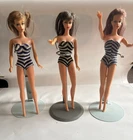 3 Lot VTG 60s Barbie  Dolls W SWIMSUITS *See Desc
