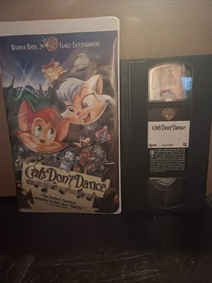 Vintage Rare 1997 Cats Dont Dance Animated Movie VHS Tape Warner Bros.