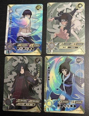 Naruto Halo Characters  Cards Lot Of 4   