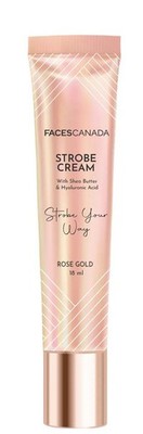 FACESCANADA Strobe Cream - Rose Gold, 18Ml | Primer + Highlighter + Moisturizer