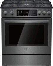 Bosch 800 Series 30" 5 Sealed Burner Touch Controls Slide In Gas Range HGI8046UC