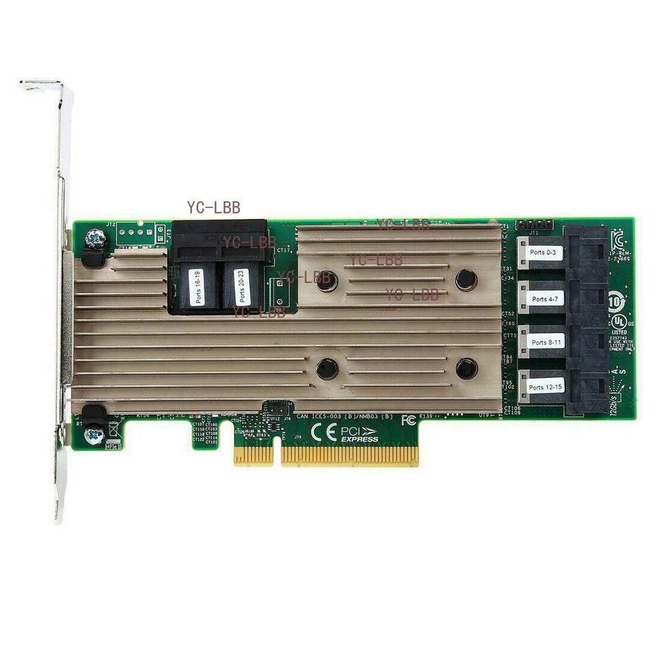 LSI Logic 05-25699-00 9305-24i 24-Port SAS 12Gb pci-e 3.0 IT Mode HBA Controller - Image 4 of 4