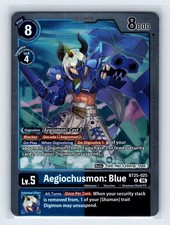 Aegiochusmon: Blue BT25-025 R Rare Foil Dual Revolution Digimon CCG