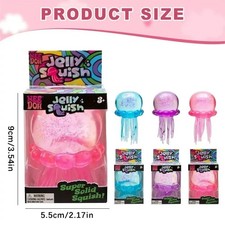 NeeDoh Jelly Squish Stress Toy Jellyfish Fidget Sensory Squeeze Toy Squishy ToyN