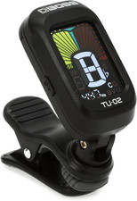 BOSS TU-02 Chromatic Clip-On Battery Powered Tuner for Guitar, Bass and Ukulele