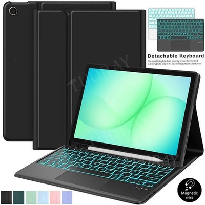 Touchpad Beleuchtet Tastatur Hülle Für Samsung Galaxy Tab A11+ A9+ S11 S10 S9 FE
