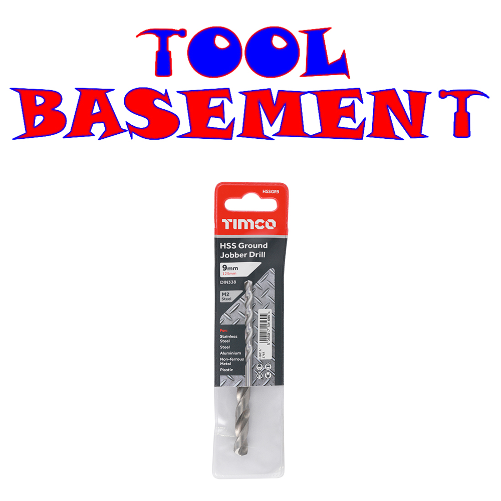 Timco Ground Jobber Drills - HSS M2 9.0mm - HSSGR9