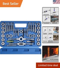 Versatile 40-Piece M3-M12 Tap Die Set Perfect for All Your Threading Needs