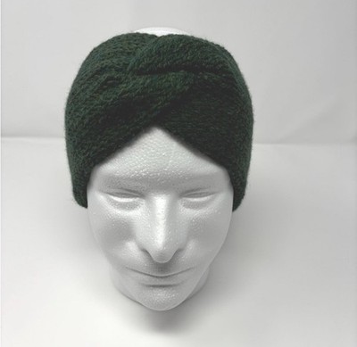 Forest Green Knit Ear Warmer 