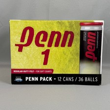 Penn Championship Tennis Balls Felt Pressurized Tennis Balls 12 Cans 36 Balls