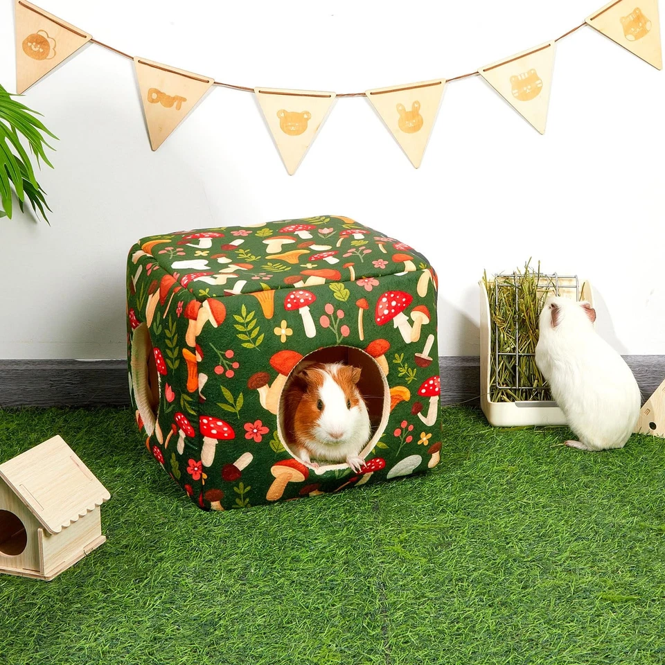 Lit Cachette Rongeur Lavable - Maison Nid Douillet Lapin, Cochon d'Inde, Furet - Photo 3/4