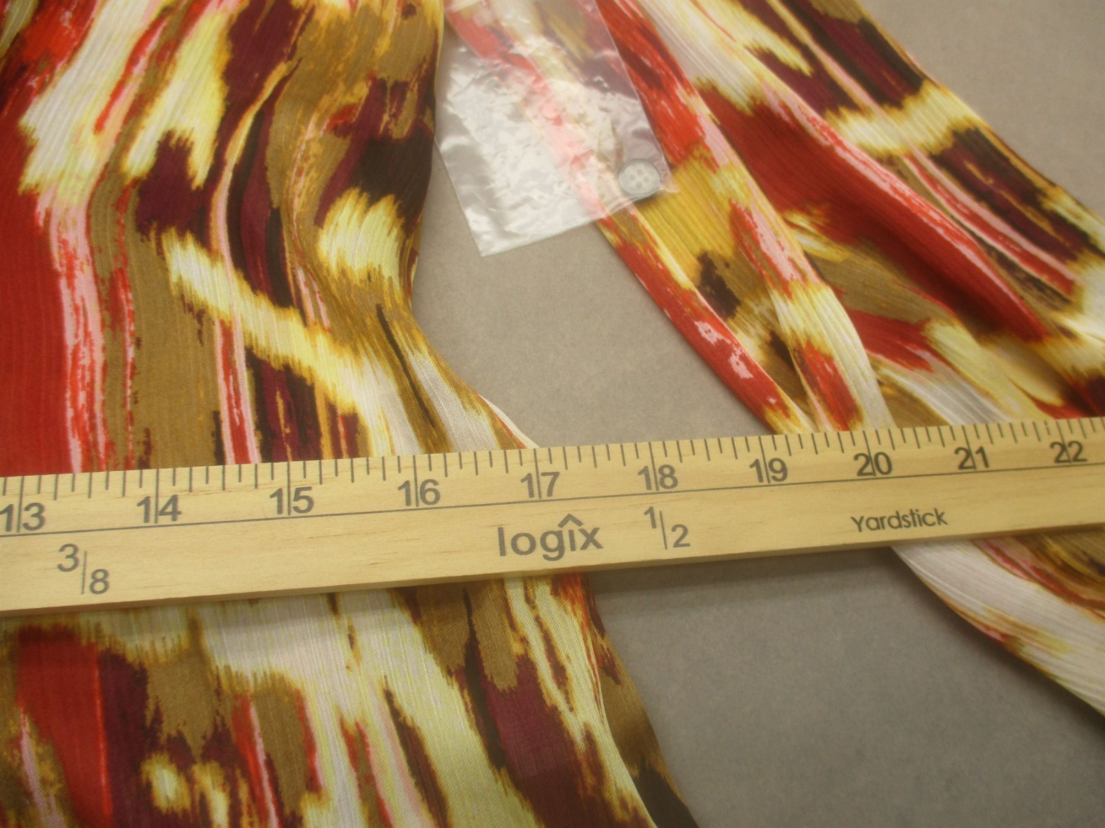 Vince Camuto Size S Womens Multicolor Front Tie Buttobd Long Sleeve Shirt 024