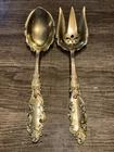 1893 Luxembourg by Gorham Sterling Silver Salad Serving Fork & Spoon 8 5/8" 137g