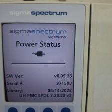 Baxter Sigma Spectrum 6.05.13 without Battery Infusion Pump