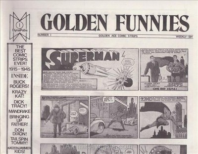 Golden Funnies #1 VG; DynaPubs | low grade - Superman - w/Bag+Board