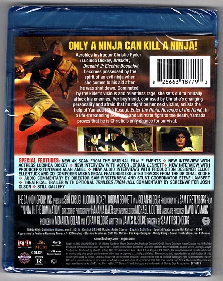 Ninja III: the Domination (Blu-ray, 1984, Collector's Edition) Lucinda Dickey - Image 2 of 2