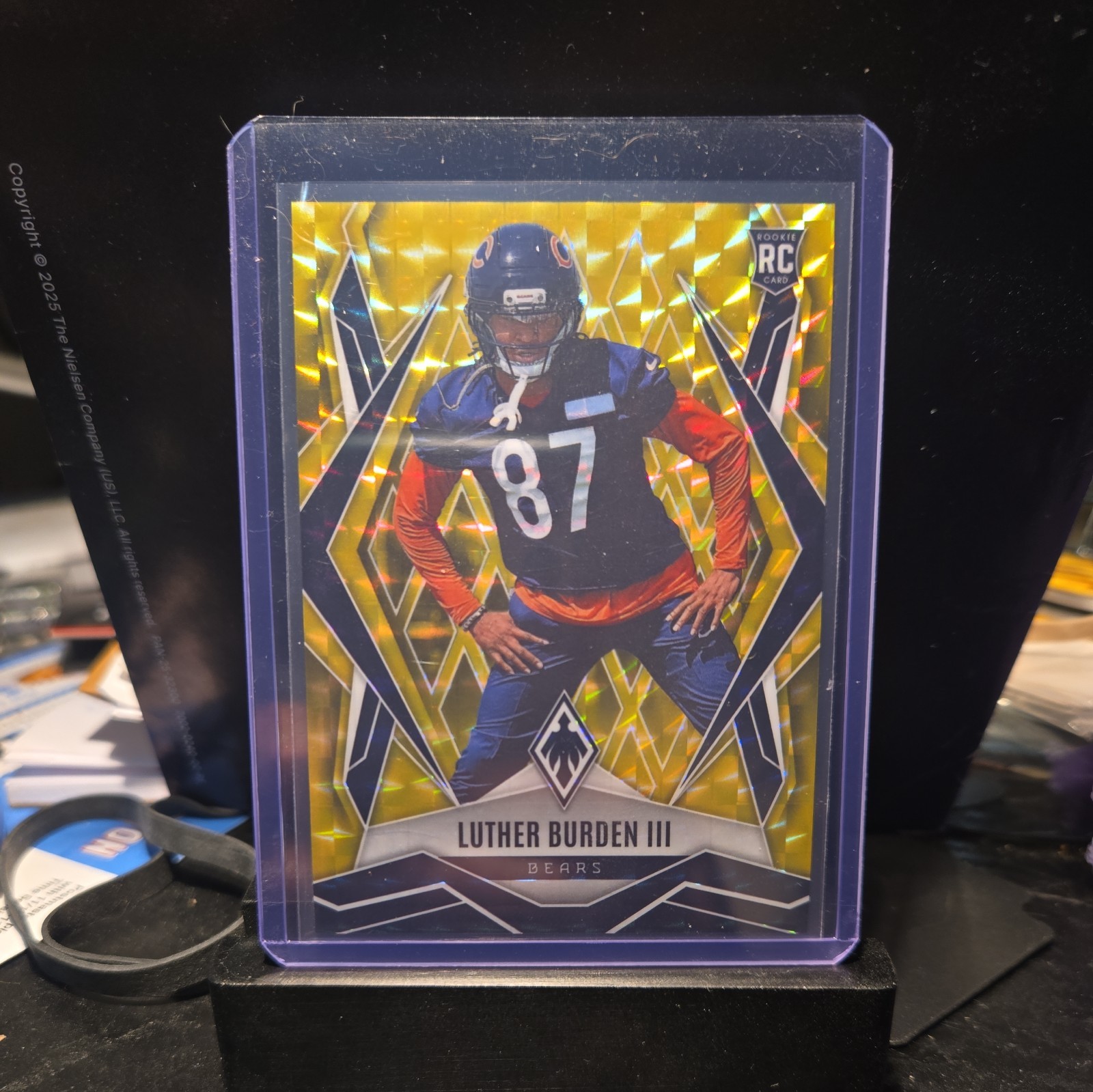 2025 Panini Phoenix - Rookies Luther Burden #196 Yellow Pyramids 80/185 (RC)