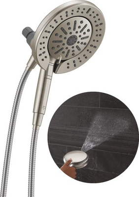 #ad Delta 6 Setting In2ition 2 in 1 Dual Shower Head with Handheld High Pressure ... $140.12