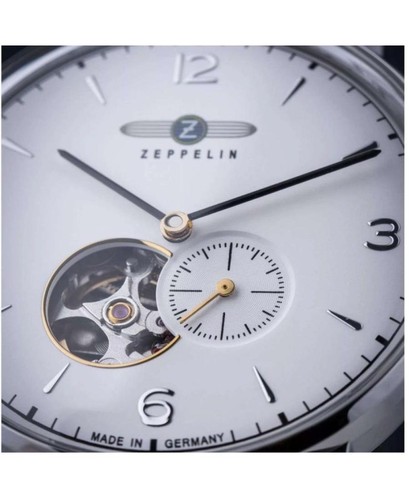 ZEPPELIN Men Analog Automatic Casual Watch Classic Dress White Dial Waterproof R - Picture 6 of 8