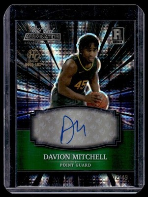 2022-23 Wild Card Alumination Davion Mitchell Rookie Auto 12/49