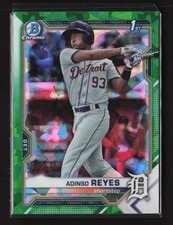 Adinso Reyes 2021 Bowman #BCP-21 Chrome Prospects Aqua Refractor /125 TYJ