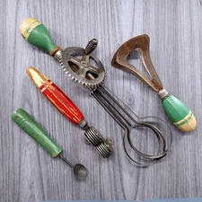 Vtg A&J Ekco Hand Mixer Chopper Knife Sharpener Melon Baller Kitchen Gadget Lot