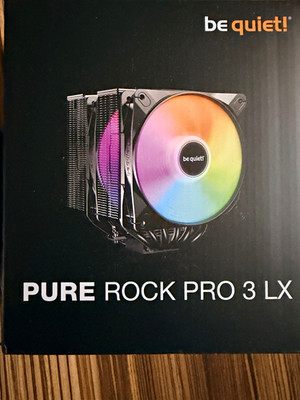be quiet! Pure Rock Pro 3 LX CPU-Kühler Schwarz ARGB mit Lüftern