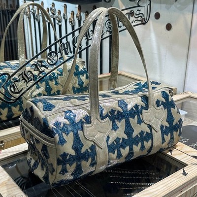 Chrome Hearts Glitter Cross Patch Duffle Bag