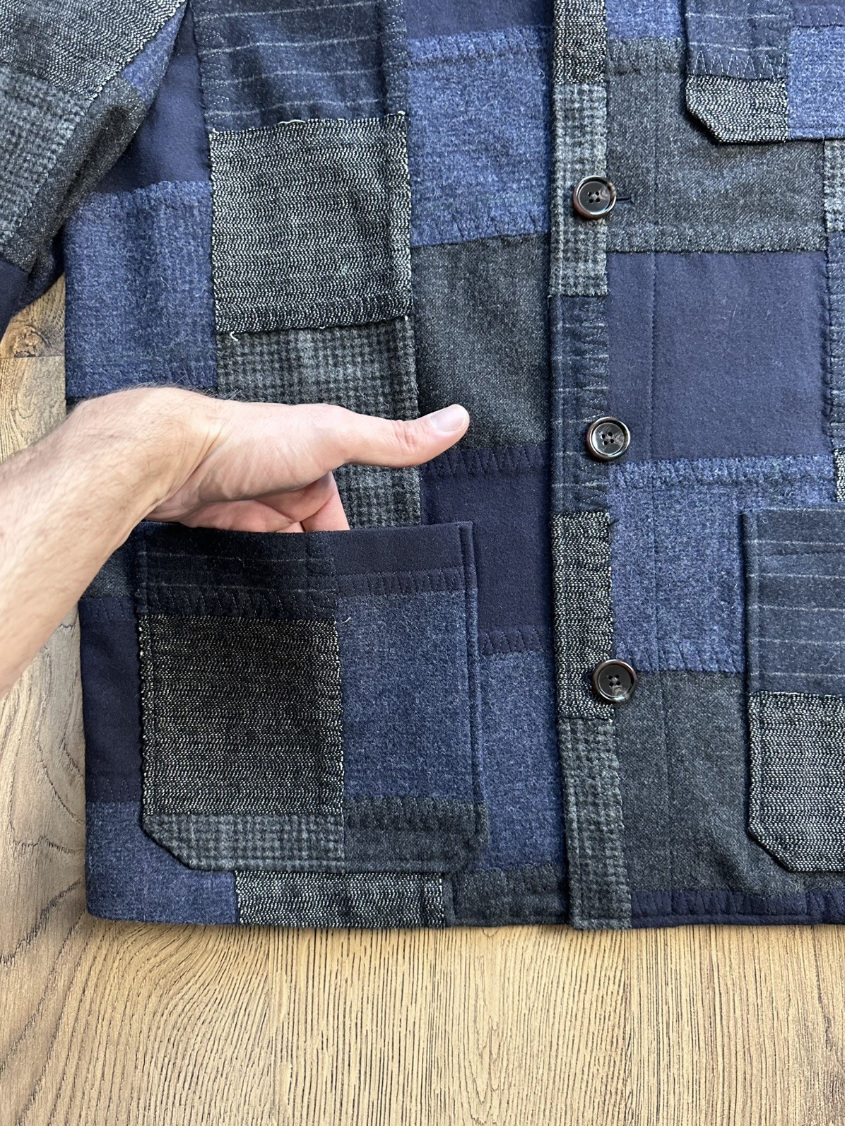 Todd Snyder - Indigo - Patchwork Chore Jacket   (… - image 5