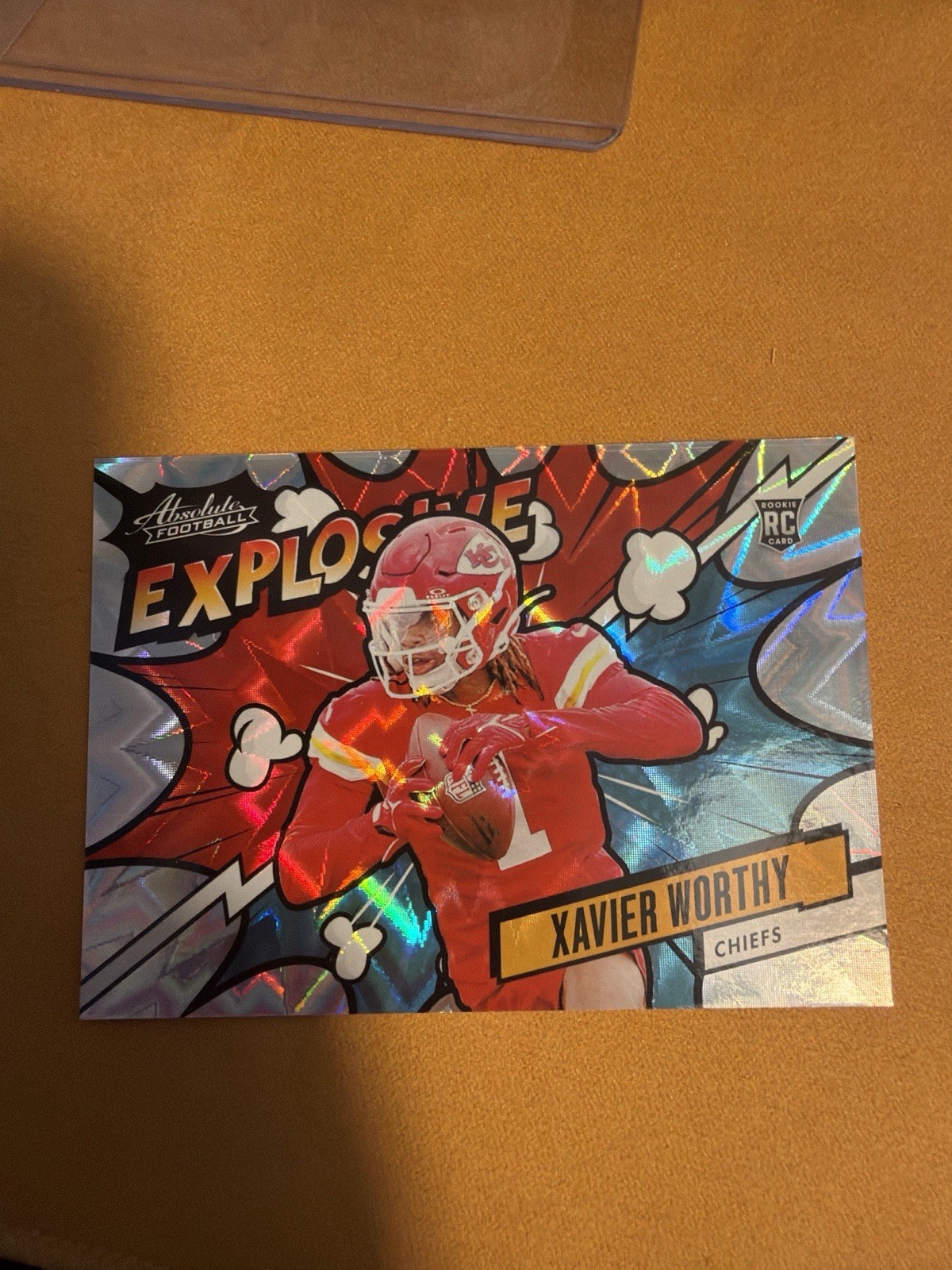 2024 Panini Absolute Explosive Xavier Worthy RC Kansas City Chiefs