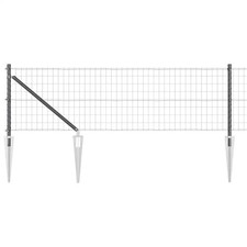 Fence with Post Outdoor Garden Boundary Terrace Barrier Panel Set  vidaXL