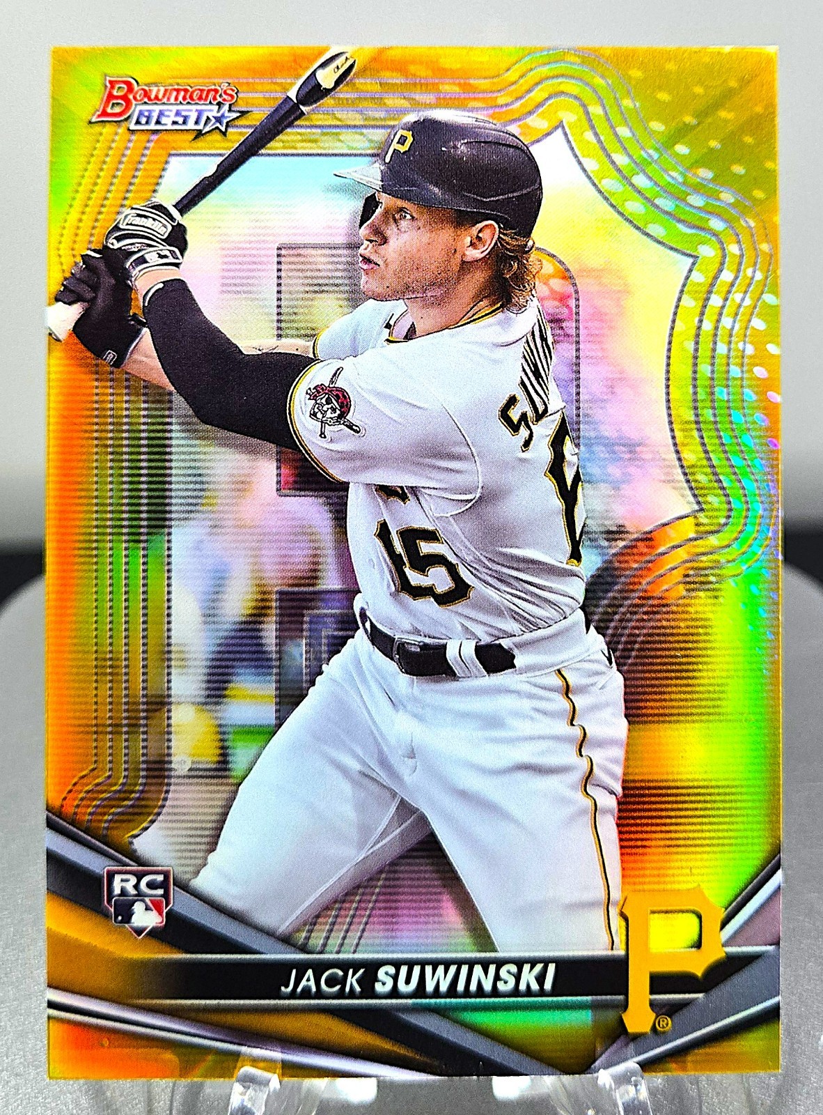 2022 Bowman's Best - Jack Suwinski - Gold Refractor (RC) /50 - Pirates