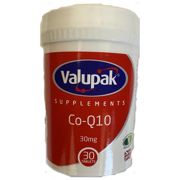 3 x Valupak Co-Q10 30mg 30 Tablets