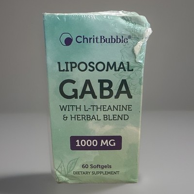 ChriBubble Liposomal GABA With L-Theanine Dietary Supplement - 60 Softgels