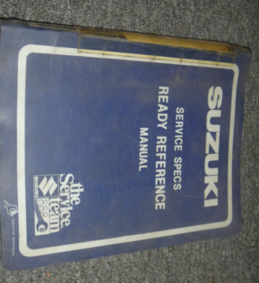 1981 Suzuki RM100X Dirt Bike Motorcycle Specifications Ready Reference Manual xz